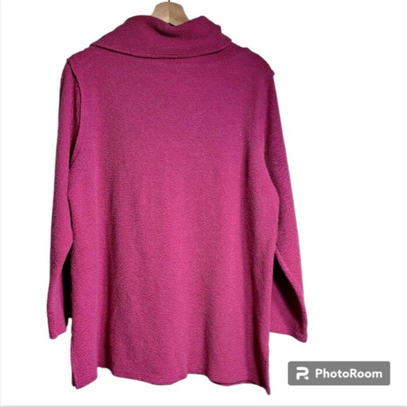 Soft Surroundings Soft Surroundings Cowl Slub Textured Tunic Size Large - Picture 5 of 7